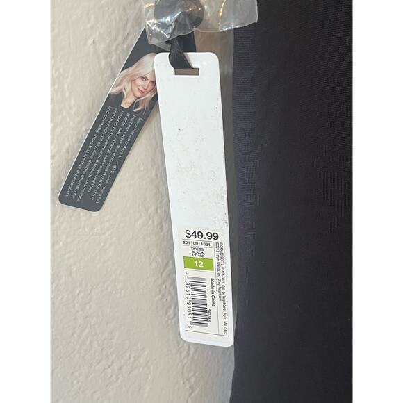 New with Tags Women's Kate Young Black cocktail party dress gold zipper Size‎ 12 - Picture 4 of 5